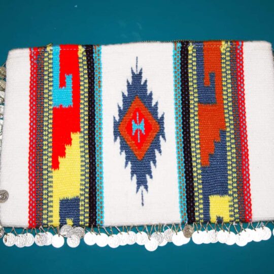 White Clutch with coins