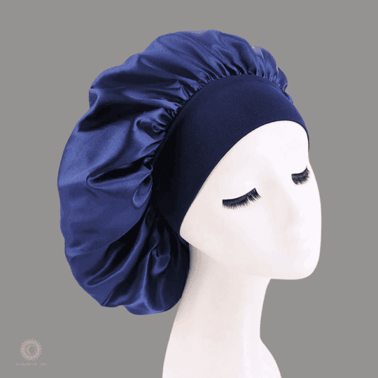 Navy Hair Bonnet