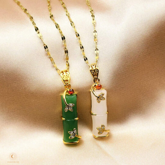 Pink and Green Pendants