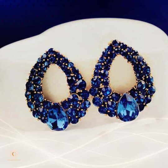 Blue Crystal Earrings