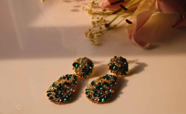 Crystal Drop Earrings - Image 2
