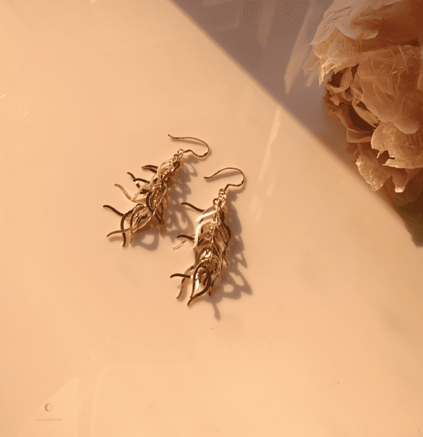 Silver Drop earrings with chilli design