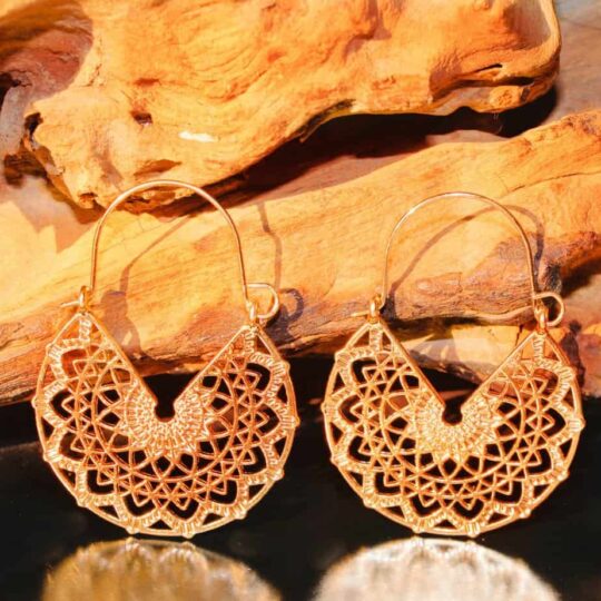 Gold Gyspy Earrings boho style