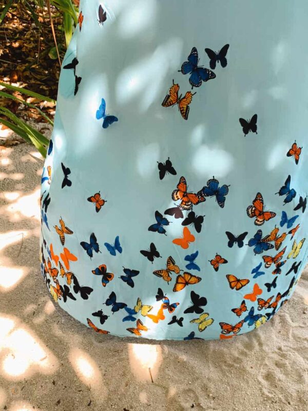 Kimono butterfly beach cover up