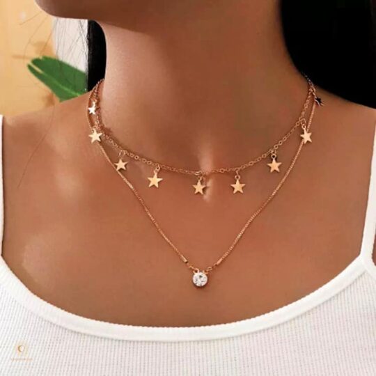 Star Choker with double layer