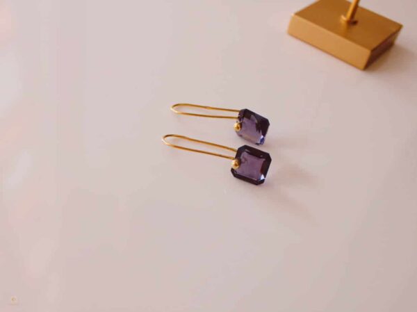 Amethyst Quartz Drop Earrings