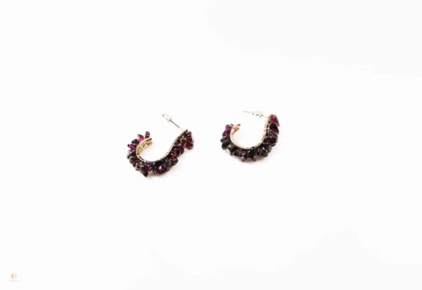 Garnet Antique Earrings from Afghanistan