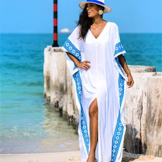 Summer Kaftan - white