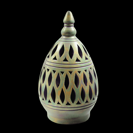 green lantern Delmon Pottery
