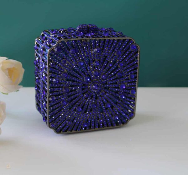 midnight blue evening clutch Art Deco