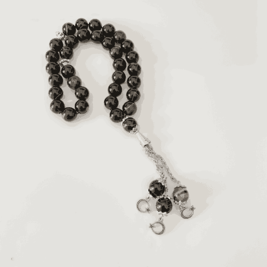 Prayer Beads black onyx from Afghanistan