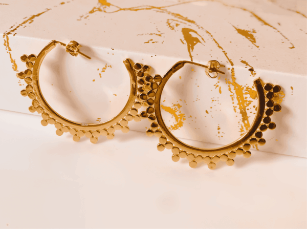 Large Gold Elegant Hoops