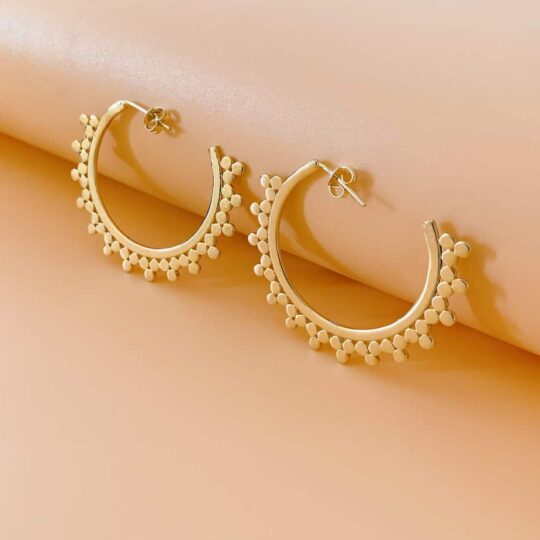 Gold hoops large sun hoops