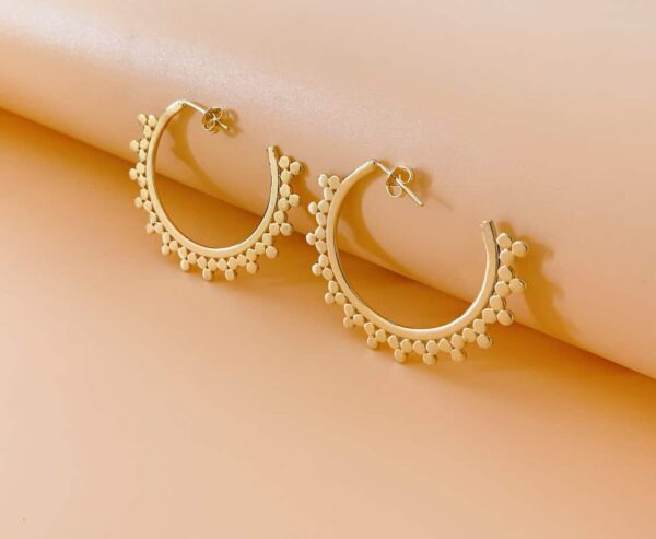 Gold hoops large sun hoops