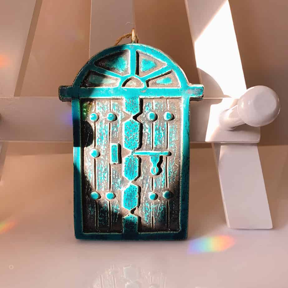 Arabic Pottery in the shape of an Arabic Door