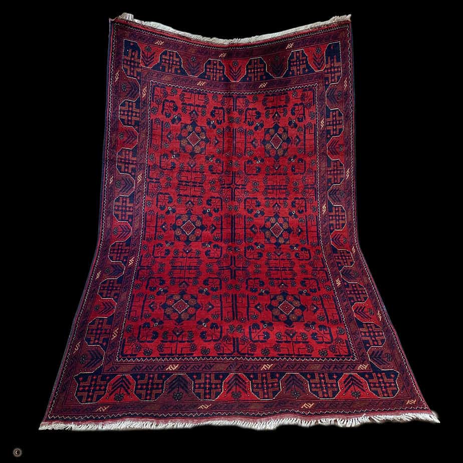 Red rug from Afghanistan Turkoman Rug Afghani