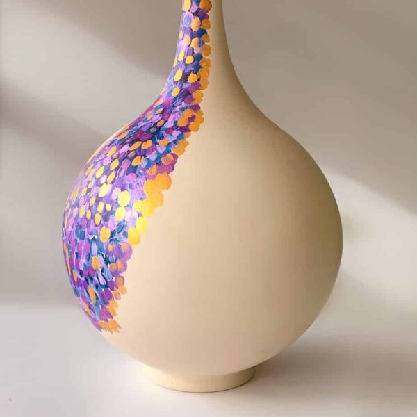 Pottery Ceramic large long necked ceramic vase