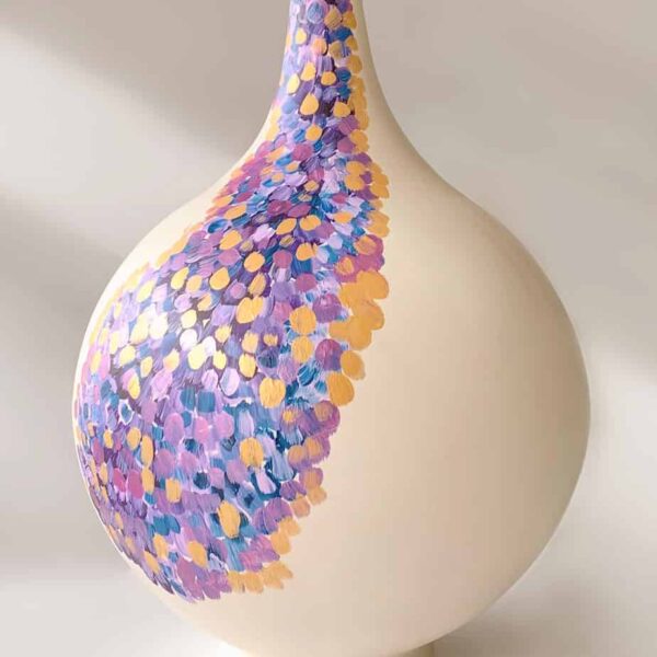 pottery ceramic large thin vase