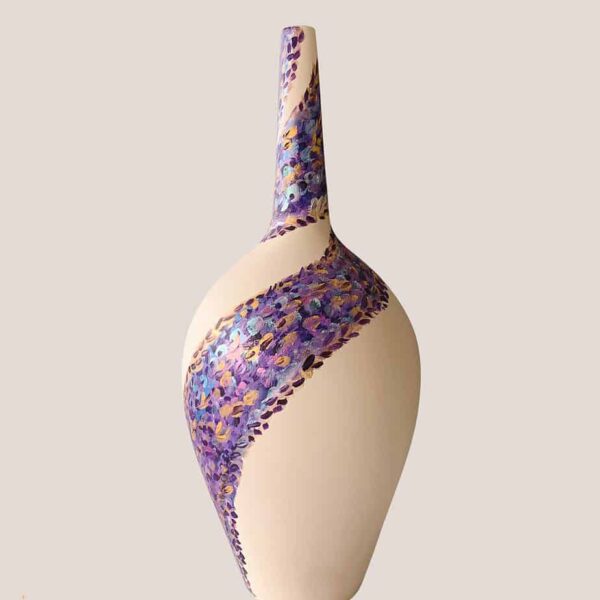 Large long and tall pottery ceramic decorative pottery