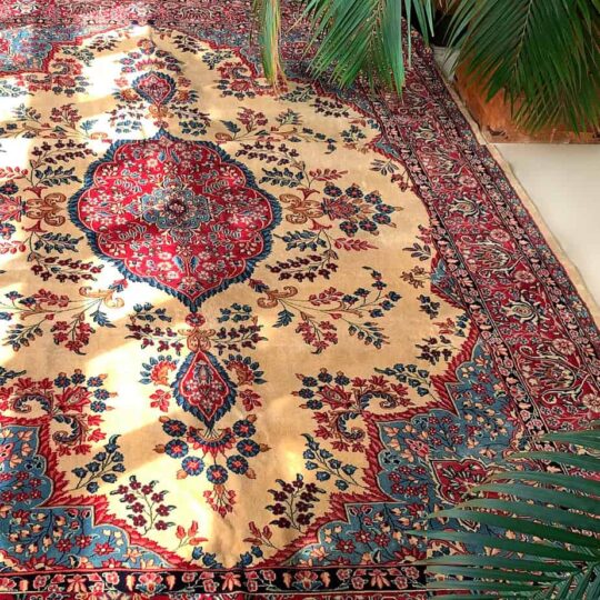 Large Iranian Rug antique Persian Rug from Kerman