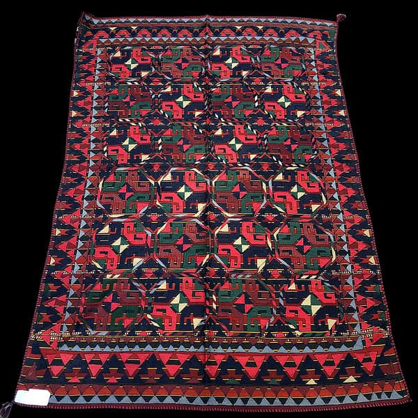 Colourful Rug from Uzbekistan this is a Uzbek Pardaa Tribal Kilim Rug