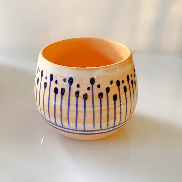 Ceramic mini pottery glazed