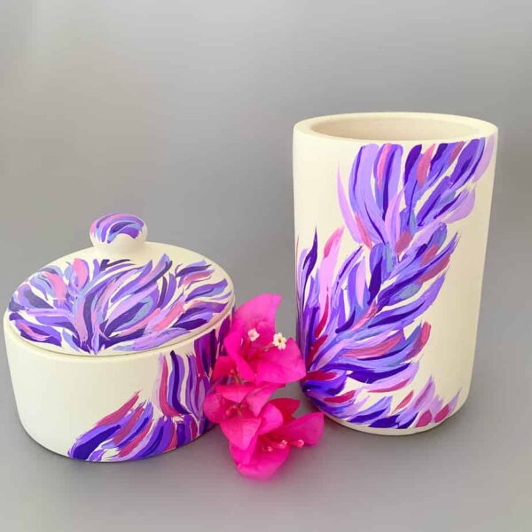 Ceramic pottery incense oud burner and pot