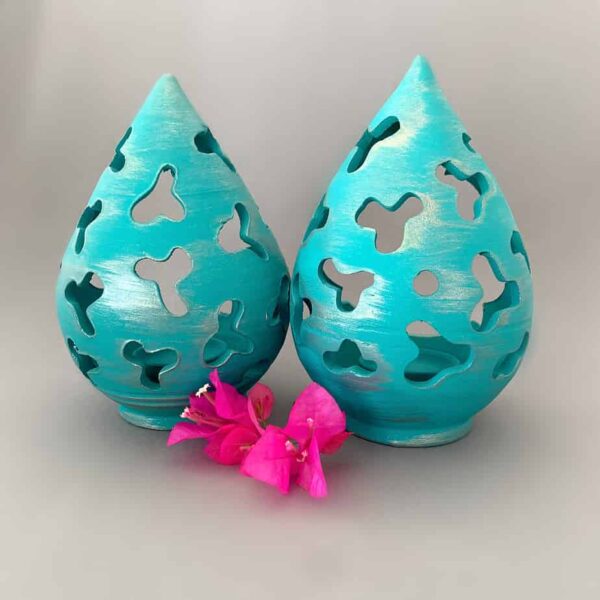Turquoise Candle Holder