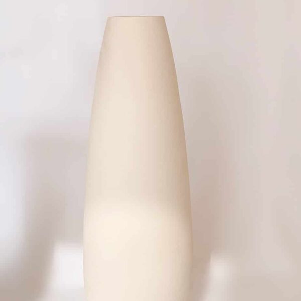 Tall Modern White pottery vase modern style pottery