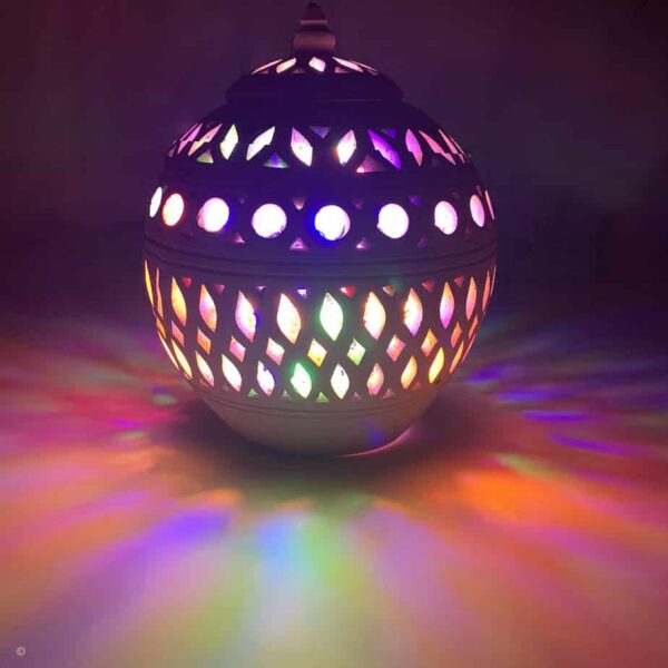 Pottery lanterns ceramic lanterns, made in Bahrain , Round pottery lanterns