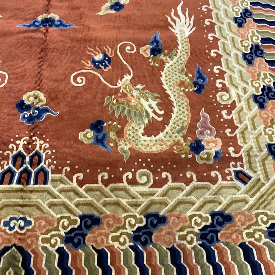 Large Antique Oriental Rug - Mongolian Rug Rugs from Mongolia