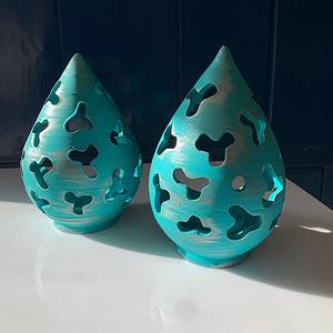 Turquoise Candle Holders
