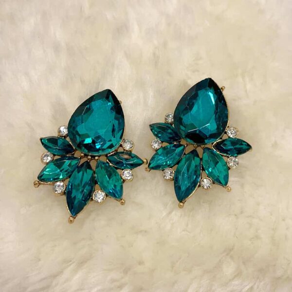 Crystal cluster earrings