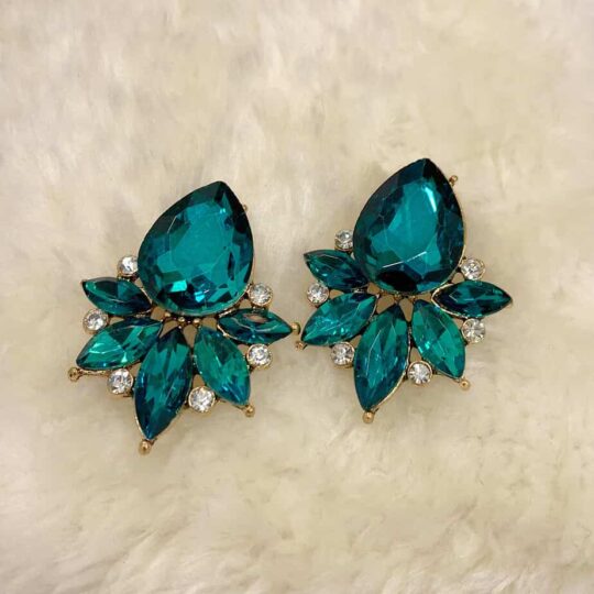 Crystal cluster earrings