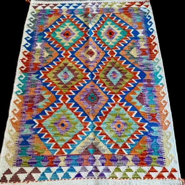 Tribal Kilim Rug handmade in Afghanistan