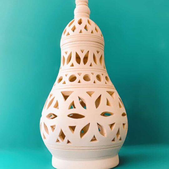 Tall and large pottery lantern
