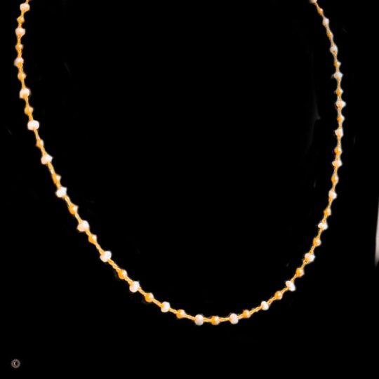 Gold and Pearl Necklace the pearls are from Bahrain