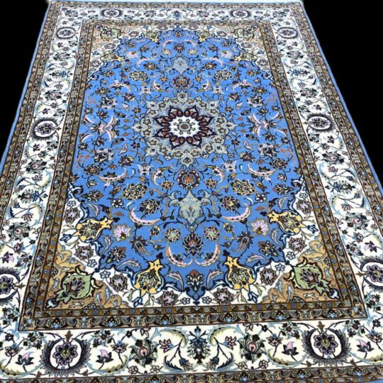 Persian Rug hand knotted wool and silk