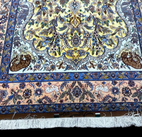 antique or vintage Persian Rug with a modern design