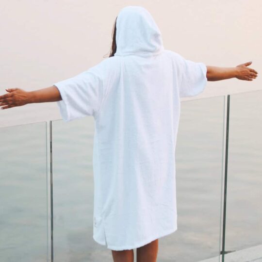 beach changing poncho towel material
