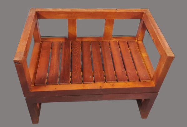 An Arabic Bench that transforms into a sun lounger.