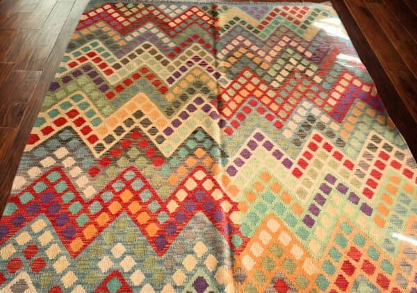 Large Handmade Rug - Kilim