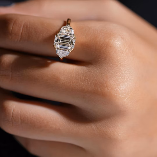 made to order ring with lab and natural diamonds
