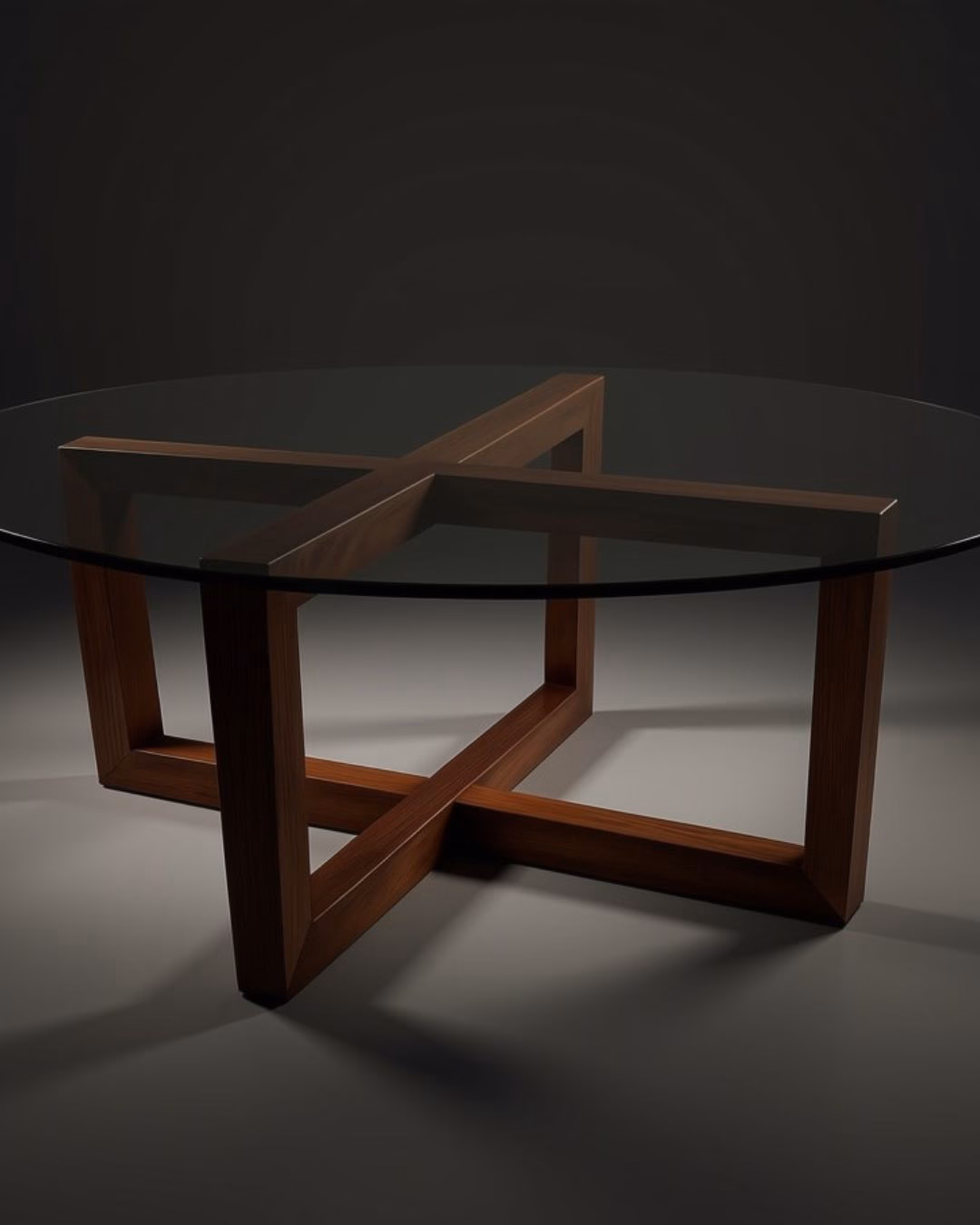 coffee Table with tinted glass top