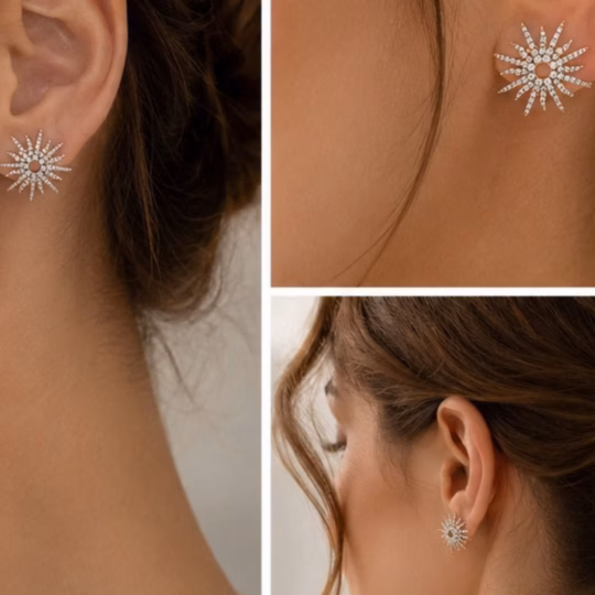 Diamond Star Earrings