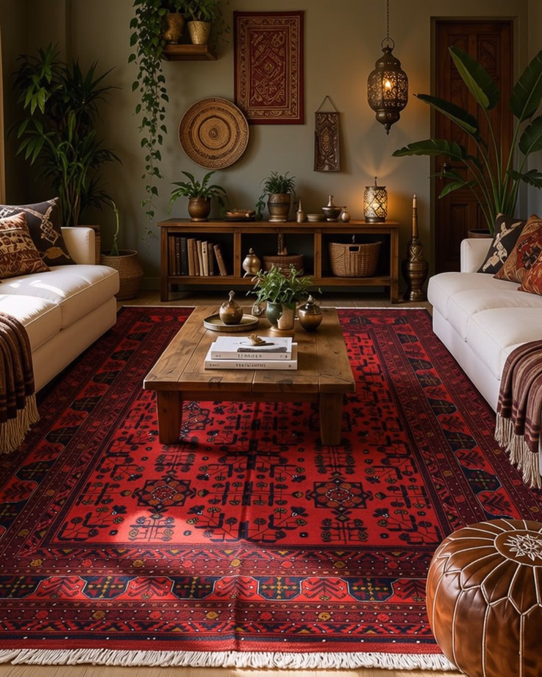 Hand knotted Khal Mohammad Rug from Afghanistan